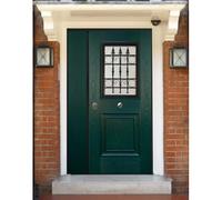 Portone Blindato con Vetro a 2 Ante Classico Pannello per Esterno e Grata