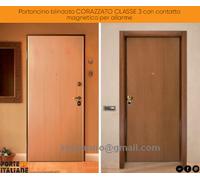 Portone blindato CORAZZATO CLASSE 3 con contatto magnetico allarme 80/85/90 cm