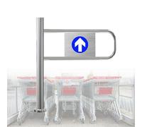 Portone pedonale dell'oscillazione, barriera di sicurezza chiusa automatica, controllo di accesso dell'acciaio inossidabile per il supermercato del magazzino