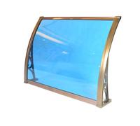 Portone per Porta D'ingresso Tenda da Sole per Esterni Policarbonato In Plastica Riparo Dalla Pioggia UV Resistente Alla Pioggia per Portico Della Porta, Esterno, Tetto, Patio