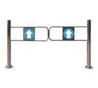 Portoni automatici di Access di sicurezza dell'acciaio inossidabile di 90° per i supermercati & le biblioteche, cancelli girevoli unidirezionali, 160x100CM, sicurezza & convenienza migliorate