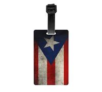 Portorico Carta da Parati Stampa Bandiera Etichette per Bagagli per Valigia PVC Borsa Bagaglio da Viaggio Tag Nome Identificare Etichette per Donne Uomini