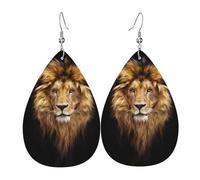 Portrait Of A Beautiful Lion Orecchini Da Donna Moda Orecchini Divertenti Orecchino In Pelle Per Festa Della Mamma Feste Tutti I Giorni