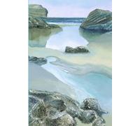 Portreath Notepad: 6"x9" Softcover Portreath Cornwall Seascape Beach Scene Notebook 120 pages ruled Decorative Coastal Theme Original Art design For ... Cornish seascape theme by artist Robin Falvey
