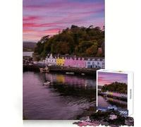 Portree - Isola di Skye - Scozia Puzzle da 1000 pezzi per ragazzi Gioco di logica e senso Semplice e divertente Bordo liscio Regalo elegante (38x26cm)