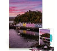 Portree - Isola di Skye - Scozia Puzzle per ragazzi 1000 pezzi Puzzle per la mente Rilassante Assemblaggio immagini Regalo affettuoso (38x52cm)