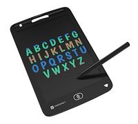 Portronics Ruffpad - Blocco per scrittura LCD multicolore da 8,5 m, con schermo, 21,5 cm, per disegnare, giocare, scrivere a mano, regali per bambini e adulti (nero)