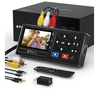 PORTTA Convertitore da VHS a digitale, registratore video in digitale con telecomando, compatibile con lettori VHS, VCR, DVR, DVD, Hi8, Mini DV, videocamere (lettori VHS/cassette/DVD non inclusi)