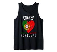Portugal Flag Heart Chaves City Canotta