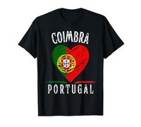 Portugal Flag Heart Coimbra City Maglietta