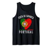 Portugal Flag Heart Costa De Caparica City Canotta