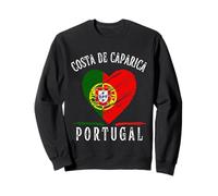 Portugal Flag Heart Costa De Caparica City Felpa