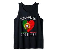 Portugal Flag Heart Santa Comba Dao City Canotta