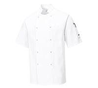 Portweast C733 Giacca Da Chef Elegante Cumbria Manica Corta Resistente