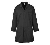 Portwest 2852 Camice Standard Twill Polycotton 245g Durevole | Nero, 2XL, 3 Tasche Ampie, Apertura Frontale Con Bottoni, Lavabile In Lavatrice A 60°C, Mantiene La Forma Dopo I Lavaggi