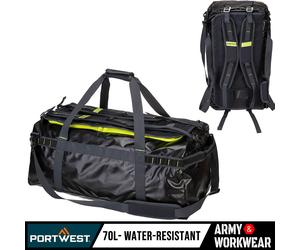 Portwest 70L Idrorepellente Borsone Resistente Ripstop Cinghie Regolabili