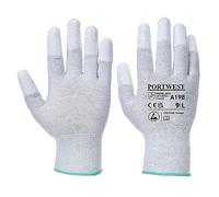Portwest A198 Guanto di Sicurezza Antistatico con Punte in PU Grigio, XXS