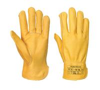 Portwest A271TARL Guanto Pelle Fiore Foderato, Marrone, Large