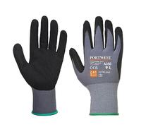 Portwest A350BKRL Guanto Dermiflex, Nero/Grigio, Large