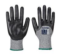 Portwest A621BKRS Guanto in Schiuma di Nitrile 3/4 Cut 5, Nero, S