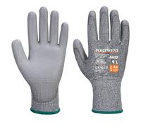 Portwest MR Cut - Guanto da Palmo in Poliuretano, Colore: Grigio, Taglia: XS