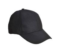 Portwest B010 Sei Pannello Unisex Cappello Baseball Policotone - Nero o Blu Navy