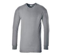 Portwest B123GRRXXL T-Shirt Termica Manica Lunga, Grigio, XXL