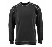 Portwest B153BKRL Maglia a Maniche Lunghe Pro Antibatterica, Nero, Large