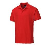 Portwest B210RERL Polo Napoli a Maniche Corte, Rosso, L