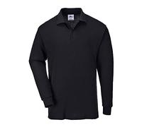 Long Sleeved Polo Shirt Color: Black Talla: Large