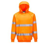 Portwest B304 Felpa con Cappuccio ad Alta Visibilità, Arancione, M