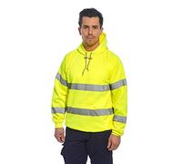 Portwest B304 Felpa con Cappuccio ad Alta Visibilità, Giallo, 4XL