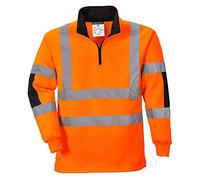 Portwest B308 Felpa Rugby Xenon, Arancione, S