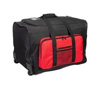 Portwest B907BKR Borsa Trolley Multi Tasche, Nero/Rosso