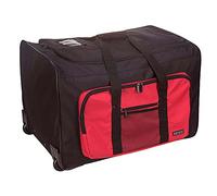 Portwest B907BKR Borsa Trolley Multi Tasche, Nero/Rosso