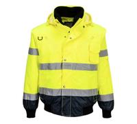 Portwest Bomber Bicolore Alta Visibilità 3 in 1 Giallo/Blu Navi