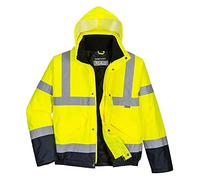 Portwest Bomber Hi-Vis bicolore Taglia: XS, Colore: giallo/blu navy, S266YNRXS