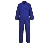 Portwest C030 Tuta Intera Ce Safe-Welder Facile Apertura Frontale Ignifugo | Blu royal, M, UPF 50+, EN ISO 11612, EN ISO 11611, 100% Cotone, Polsini Regolabili, Tasca Porta Metro, Bottoni a Pressione