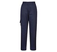Portwest C099 Pantaloni da Combattimento Gancio e Barra di Chiusura Leggero | Blu navy, XS, UPF 40+, Mezza Vita Elasticizzata, 1 Tasca Posteriore, Tessuto Resistente, 2 Tasche Laterali, 5 Ampie Tasche