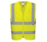 Portwest C375 Gilet Band & Brace Hi-Vis con Zip, Giallo, XXXL