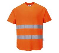 Portwest Hi-Vis Cotone Rete Inserto T-Shirt 40 + Upf Qualificato Umidità Stoffa