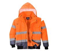Portwest C465ONR5XL Bomber Bicolore Alta Visibilità 3 in 1, Arancione/Blu Navi, 5XL