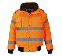 Portwest C467ORRXL Bomber Alta Visibilità 3 in 1, Arancione, XL