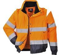 Portwest C468ORRXXL Bomber Alta Visibilità 2 in 1, Arancione, XXL