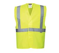 Portwest C472 Gilet ad Alta Visibilità, con Una Banda e Bretelle, Giallo, L/XL