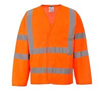 Portwest C473 Gile At Giacca ad Alta Visibilità, con Due Bande e Bretelle, Arancione, L/XL