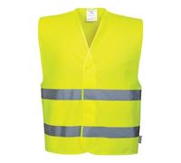 Portwest C474YERS/M Gilet ad Alta Visibilità con Due Bande, Giallo, SM