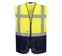 Portwest C476 Gilet Executive Varsavia, Giallo/Nero, XL