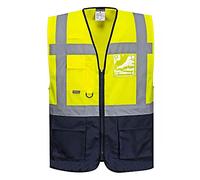Portwest C476 Gilet Executive Varsavia, Giallo/Navy, L