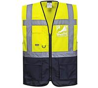 Portwest C476 Gilet Executive Varsavia, Giallo/Navy, XL